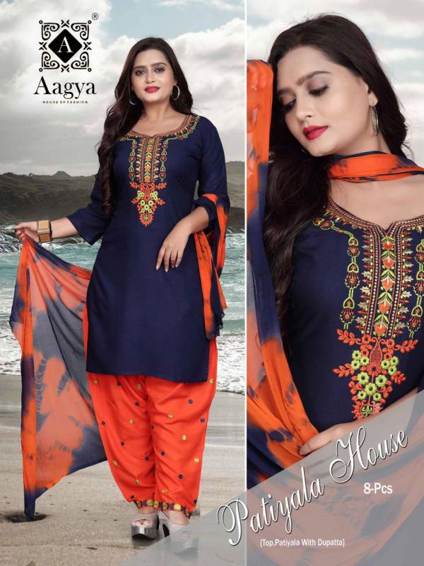 Aagya Patiyala House Fancy Designer Ready Made Regular Wear Dress Collection